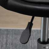 easycomfort easycomfort set 2 sgabelli girevoli con ruote altezza regolabile e rivestimento similpelle pu 38x38x57 72cm