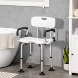 easycomfort easycomfort sedia per doccia per anziani disabili e donne incinte imbottita con forma a u 54x52x70 82cm bianco