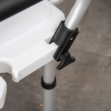 easycomfort easycomfort sedia per doccia per anziani disabili e donne incinte imbottita con forma a u 54x52x70 82cm bianco