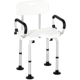 easycomfort easycomfort sedia per doccia per anziani disabili e donne incinte imbottita con forma a u 54x52x70 82cm bianco