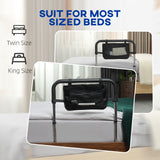 easycomfort easycomfort maniglia per letto con altezza regolabile in acciaio con impugnatura morbida argento