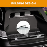 easycomfort easycomfort rampa per sedia a rotelle pieghevole in alluminio con deflettori e adesivi 122x73 6x5 1 cm nero