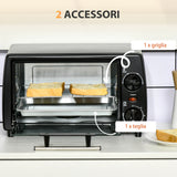 easycomfort easycomfort fornetto elettrico 10l da 750w con temperatura regolabile e timer 36 5x26x22 cm nero