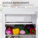 easycomfort frigo portatile da 91l con termostato regolabile scaffali a parete ripiani e un cassetto in metallo e plastica 47.5x44.2x84cm bianco