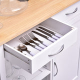 easycomfort easycomfort carrello da cucina classico con cassetti e ruote in legno salvaspazio 89x40x84cm ean 8054144134314