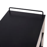 easycomfort easycomfort carrello da cucina multiuso moderno con ruote cassetto anta in legno rovere 765x40x82cm ean 8054144132174