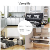 easycomfort easycomfort carrello da cucina con cassetti e portabottiglia vino legno e nero ean 8054144137247