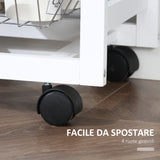 easycomfort easycomfort carrello da cucina con ruote mobile da cucina salvaspazio in legno massiccio 3 cassetti 3 cestelli 2 portaspezie 2 ripiani 92x37x82 cm ean 8054144134727