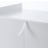 easycomfort easycomfort carrello da cucina portavivande per microonde con 4 ruote in legno 60x40x77cm rovere