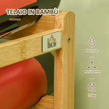 easycomfort easycomfort scaffale portabottiglie vino a 4 livelli per 16 bottiglie in legno di bambu 43x23 5x38cm