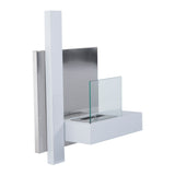 easycomfort easycomfort camino a bioetanolo in acciaio inox serbatoio 1.5lt 75 x 22 x 63cm