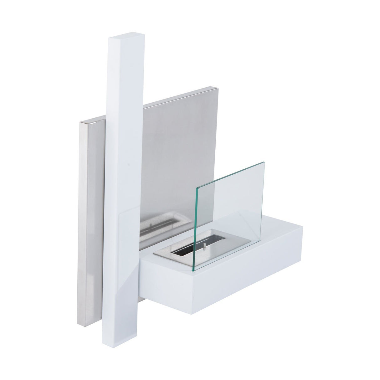 easycomfort easycomfort camino a bioetanolo in acciaio inox serbatoio 1.5lt 75 x 22 x 63cm