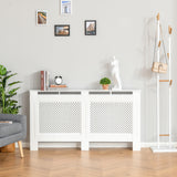 easycomfort copritermosifone in legno a griglia bianco 151.5x82x19cm