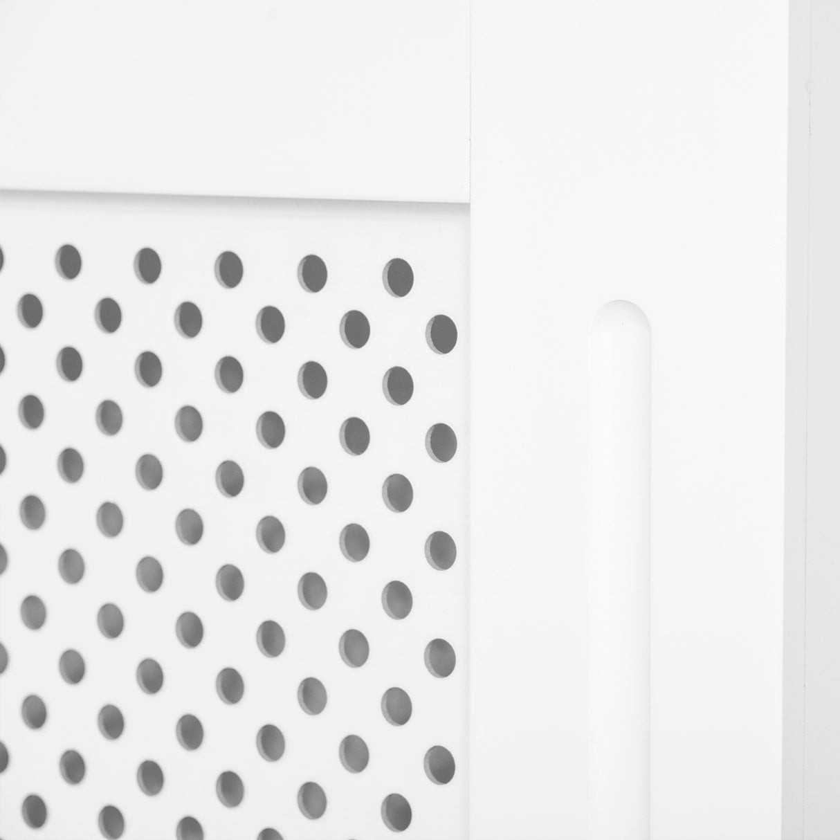 easycomfort copritermosifone in legno a griglia bianco 151.5x82x19cm