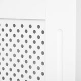 easycomfort copritermosifone in legno a griglia bianco 151.5x82x19cm