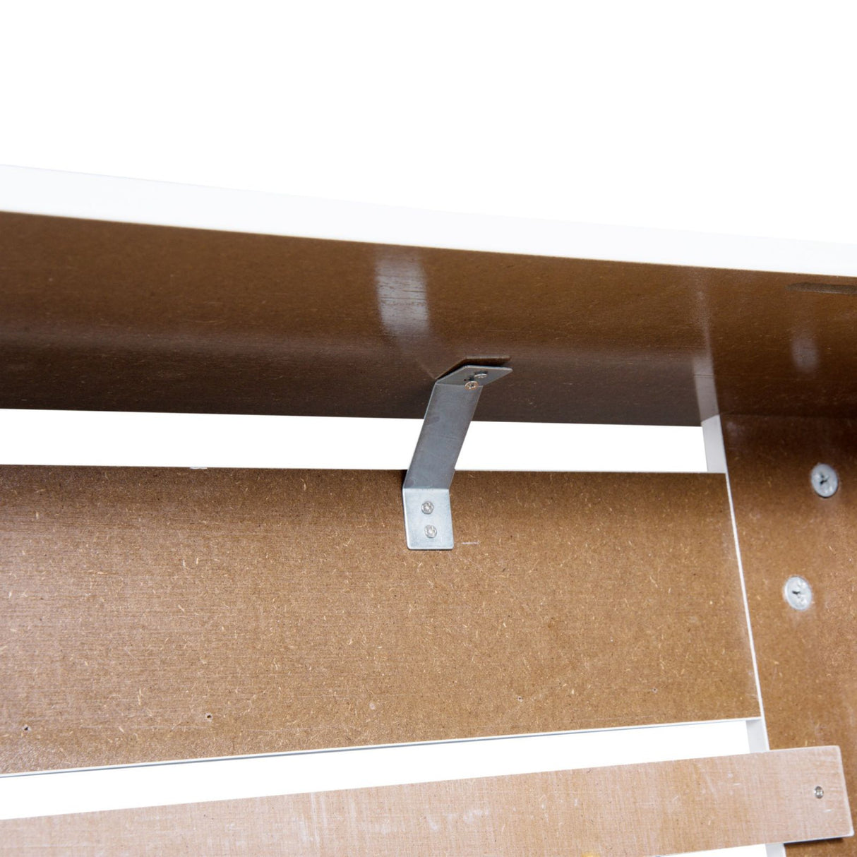 easycomfort easycomfort copritermosifone in legno bianco con struttura a doghe 112x19x81cm