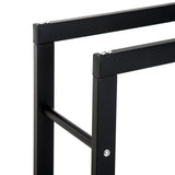 easycomfort easycomfort scaffale legnaia per interno ed esterno nero 40x25x100cm