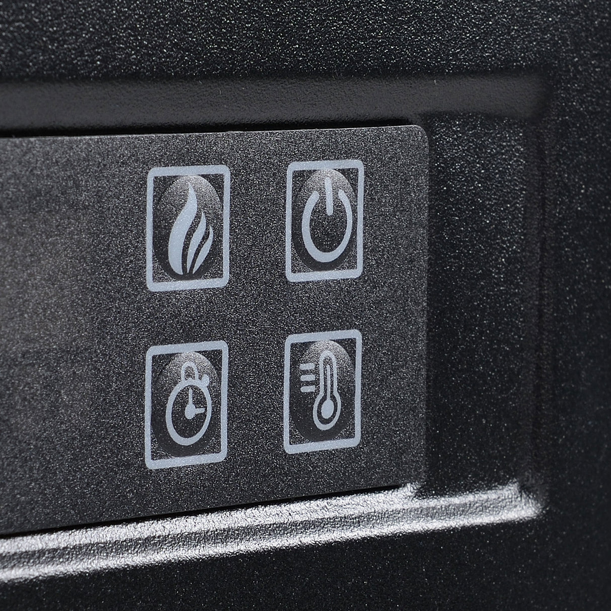 easycomfort easycomfort camino elettrico a parete con led effetto fiamma e timer copertura 37m 2000w bianco