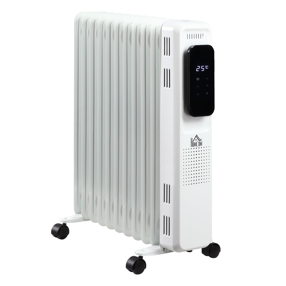 easycomfort easycomfort radiatore a olio a 11 elementi 3 livelli di riscaldamento e timer 50 5x24x63cm bianco