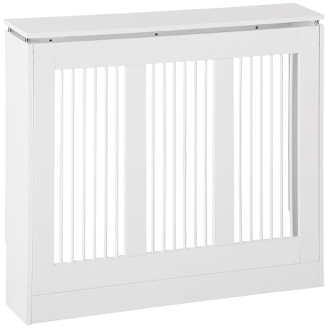 easycomfort easycomfort copritermosifone a doghe moderno ed elegante per la casa in mdf e acciaio 90x18x84cm bianco