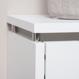 easycomfort copritermosifone a doghe moderno ed elegante per la casa in mdf e acciaio 60x18x84cm bianco