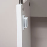 easycomfort copritermosifone a doghe moderno ed elegante per la casa in mdf e acciaio 60x18x84cm bianco