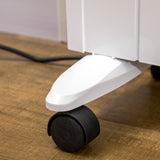 easycomfort stufetta elettrica da 1000 2000w con timer e impostazioni di calore per stanze max 15 m 75x31x66.5 cm bianco