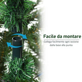 easycomfort easycomfort albero di natale artificiale gigante 210cm realistico decorazione di natale con 934 rami base pieghevole e rimovibile