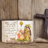 easycomfort easycomfort presepe di natale nativita con statuine 3d in resina 21 5x9 5x14cm