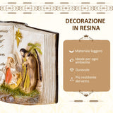 easycomfort easycomfort presepe di natale nativita con statuine 3d in resina 21 5x9 5x14cm