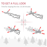 easycomfort easycomfort albero di natale artificiale alto 210cm con 818 rami albero di natale slim con base rimovibile in pet e acciaio argento