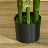 easycomfort pianta finta di bambu alta 150cm con vaso incluso per interno ed esterno