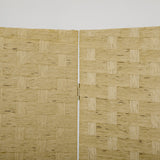 easycomfort easycomfort paravento separe da interno a 4 ante in legno pieghevole e salvaspazio altezza 170cm marrone