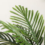 easycomfort pianta artificiale di palma da 140 cm a 45 foglie e 5 rami con vaso o15x12 cm per interni ed esterni verde