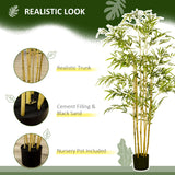 easycomfort bambu in vaso artificiale alto 150cm per interno ed esterno verde
