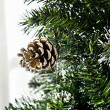 easycomfort easycomfort albero di natale artificiale da 180cm con pigne 618 rami e base in metallo verde