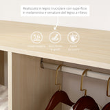 easycomfort easycomfort mobile aperto con stand appendiabiti e 3 ripiani 80 x 40 x 128cm ean 8054111846721