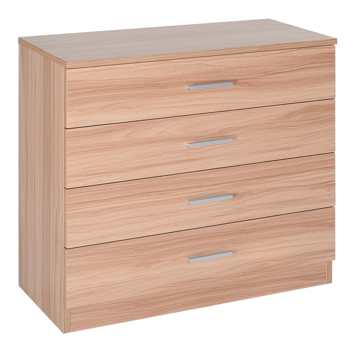 easycomfort easycomfort cassettiera salvaspazio in legno como con 4 cassetti per camera da letto rovere 72x33 5x67cm ean 8054144131146