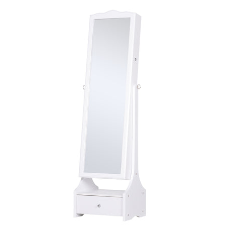 easycomfort easycomfort armadio portagioie specchiera con luci a led bianco 45x36x150cm