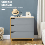 easycomfort easycomfort cassettiera 3 cassetti in truciolato e mdf per camera da letto e soggiorno 75x42x75 cm bianca grigia e marrone