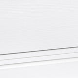 easycomfort easycomfort comodino set 2 pezzi con cassetto e design sospeso in truciolato e mdf 49x38x23 cm bianco