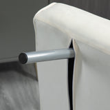 easycomfort easycomfort poltrona letto 2 in 1 con schienale inclinabile in 5 posizioni 656982cm beige