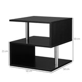 easycomfort easycomfort moderno tavolino da caffe basso da salotto per soggiorno e sala da pranzo in legno 50x50x50 cm nero ean 8054111849364