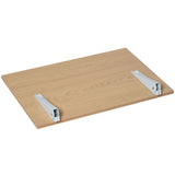 easycomfort easycomfort tavolino a muro pieghevole salvaspazio in mdf e telaio in metallo per cucina salotto color legno 60x40x20cm
