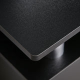 easycomfort easycomfort mobile porta tv classico da soggiorno con 2 ripiani e 2 armadietti in mdf e acciaio inox nero 120x39 5x52cm ean 8055776910765