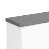 easycomfort easycomfort scarpiera panchina 8 10 paia di scarpe ripiani regolabili legno bianco 104 x 30 x 48 cm ean 8054144135175