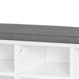 easycomfort easycomfort scarpiera panchina 8 10 paia di scarpe ripiani regolabili legno bianco 104 x 30 x 48 cm ean 8054144135175