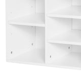 easycomfort easycomfort scarpiera panchina 8 10 paia di scarpe ripiani regolabili legno bianco 104 x 30 x 48 cm ean 8054144135175