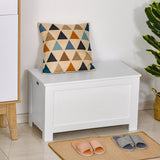 easycomfort easycomfort panca contenitore multiuso in legno mdf apertura con blocco di sicurezza 81x40x46cm bianco