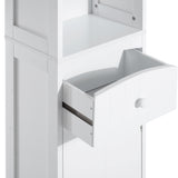 easycomfort easycomfort mobiletto a colonna bagno salvaspazio in mdf bianco armadietto bagno multifunzione per camera con 3 ripiani 34x24x170cm ean 8054111847384